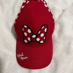 Disney Red Cap with White Accents